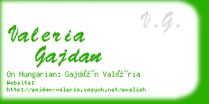 valeria gajdan business card